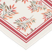 ボタニカルベリー離れと赤ストライプ ショートテーブルランナー (コーナー)