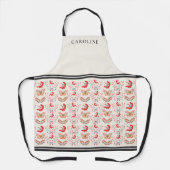 ボタニカルベリー&紅葉アイボリーカスタム エプロン (正面)