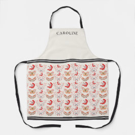 ボタニカルベリー&紅葉アイボリーカスタム エプロン