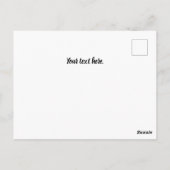 ボタニカルベージュの感謝祭ディナー ポストカード (裏面)