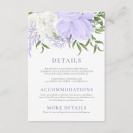 ボタニカルペリウィンクル水結婚色の エンクロージャーカード