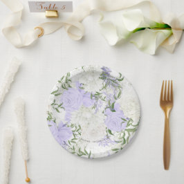 ボタニカルペリウィンクル水結婚色の ペーパープレート