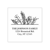 ボタニカルホリデーアドレスラバースタンプ ラバースタンプ (インプリント)