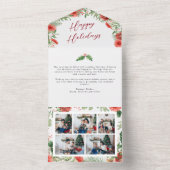 ボタニカルホリデーオールインワンカード オールインワン招待状 (内側)