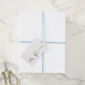 ボタニカルホリデージョイ素朴金ゴールドミニマルパーティー ギフトタグ (より糸付き)