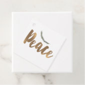 ボタニカルホリデーピースブランチパイン素朴金ゴールド フェイバータグ (インサイチュ)