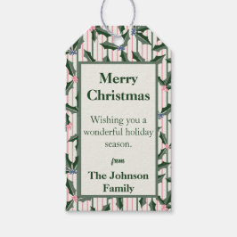 ボタニカルホリデー ギフトタグ