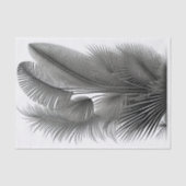 ボタニカルホワイトブラックラインスケッチスモール 薄葉紙 (正面)