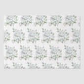 ボタニカルホワイトローズフローラティッシュペーパー 薄葉紙 (正面)