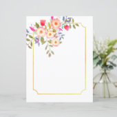 ボタニカルホワイト文房具紙 (スタンド正面)