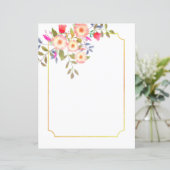 ボタニカルホワイト文房具紙 (スタンド正面)