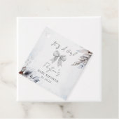 ボタニカルボウ冬の雪ガールベビーシャワー フェイバータグ (インサイチュ)