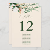 ボタニカルボカスタムホゲストネームテーブル番号 (正面/裏面)