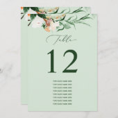 ボタニカルボカスタムホゲストネームテーブル番号 (正面/裏面)