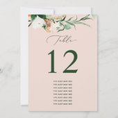 ボタニカルボカスタムホゲストネームテーブル番号 (裏面)