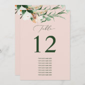 ボタニカルボカスタムホゲストネームテーブル番号 (正面/裏面)