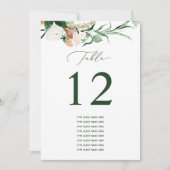 ボタニカルボカスタムホゲストネームテーブル番号 (正面)