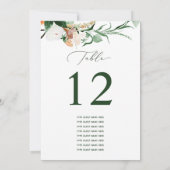 ボタニカルボカスタムホゲストネームテーブル番号 (裏面)