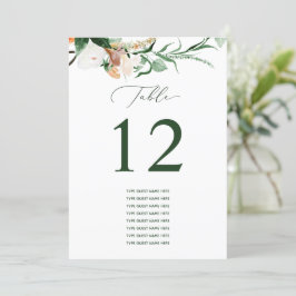 ボタニカルボカスタムホゲストネームテーブル番号