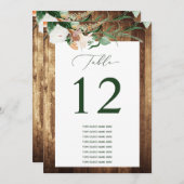 ボタニカルボカスタムホゲストネームテーブル番号 (正面/裏面)