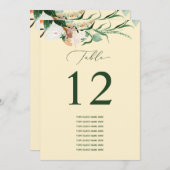 ボタニカルボカスタムホゲストネームテーブル番号 (正面/裏面)