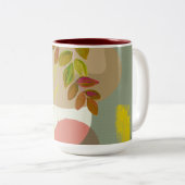 ボタニカルボホイエローグリーン ツートーンマグカップ (正面右)