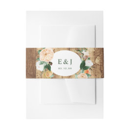 ボタニカルボホウォーター素朴カラーファームウッドバーン 招待状ベリーバンド