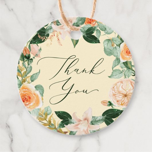 ボタニカルボホグリーンリーウォーター色ありがとう フェイバータグ (正面)