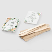 ボタニカルボホグリーンリーニュートラル結婚式 プログラム ハンドファン (組立なし)