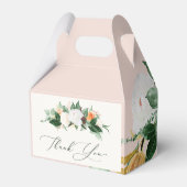 ボタニカルボホグリーンリーフローラ赤面ピンク結婚ズ フェイバーボックス (裏面サイド)