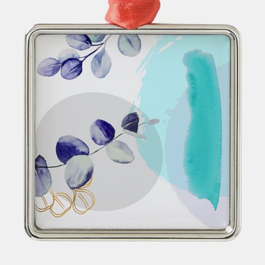 ボタニカルボホシアンパープル メタルオーナメント (正面)
