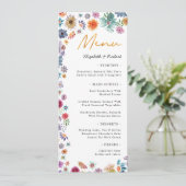 ボタニカルボホシックワイルドフラワー庭園の結婚式 メニュー (スタンド正面)