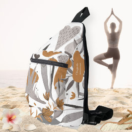 ボタニカルボホシック引用文フローラあなたの名前 スリングバッグ