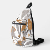 ボタニカルボホシック引用文フローラあなたの名前 スリングバッグ (右コーナー)