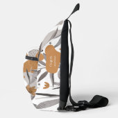 ボタニカルボホシック引用文フローラあなたの名前 スリングバッグ (右)