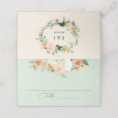 ボタニカルボホセージグリーングリーン結婚フローラ プレイスカード (外部開封)