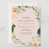 ボタニカルボホピンクブリデスメイズルンチョンブランチ 招待状 (正面)