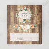 ボタニカルボホファームハウスウッドグリーナリー結婚ズ プレイスカード (外部開封)