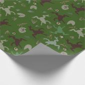 ボタニカルボホフロッグズパターン ラッピングペーパー (角)