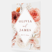 ボタニカルボホフローラフレ結婚ーム アクリルサイン (傾斜)