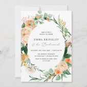 ボタニカルボホフローラブリデスメイドランチョンブランチ 招待状 (正面)