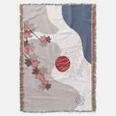 ボタニカルボホブルーマゼンタ スローブランケット (正面縦)