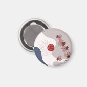 ボタニカルボホブルーマゼンタ マグネット (正面/裏面)