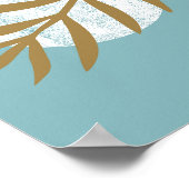 ボタニカルボホミスティックボヘミアンボホサンムーンウォール ポスター (角)