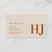 ボタニカルボホミニマリストシグネチャーテラコッタ 名刺 (裏面)