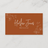 ボタニカルボホミニマリストシグネチャーテラコッタ 名刺 (正面)