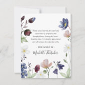 ボタニカルボホワイルドフラワーズ葬儀 サンキューカード (正面)