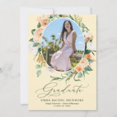 ボタニカルボホ写真卒業発表 招待状 (正面)