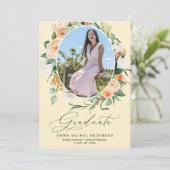 ボタニカルボホ写真卒業発表 招待状 (スタンド正面)