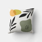 ボタニカルボホ抽象芸術シェイプ クッション (裏面)